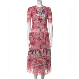 Loveshackfancy midi dress size 2 NWT